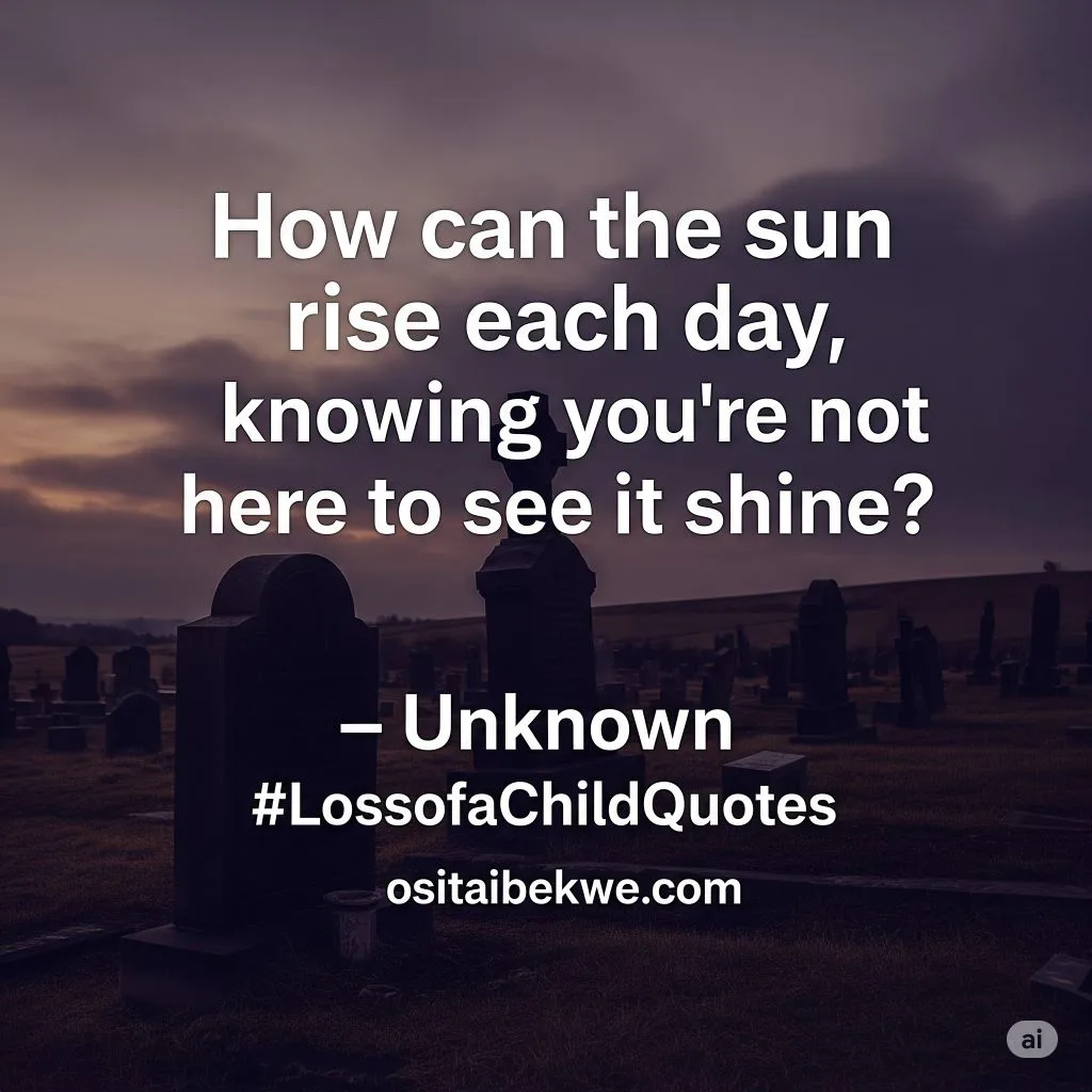 Loss of a Son Message