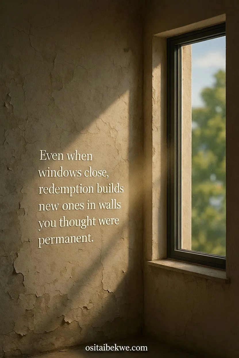 spiritual restoration, missed season recovery