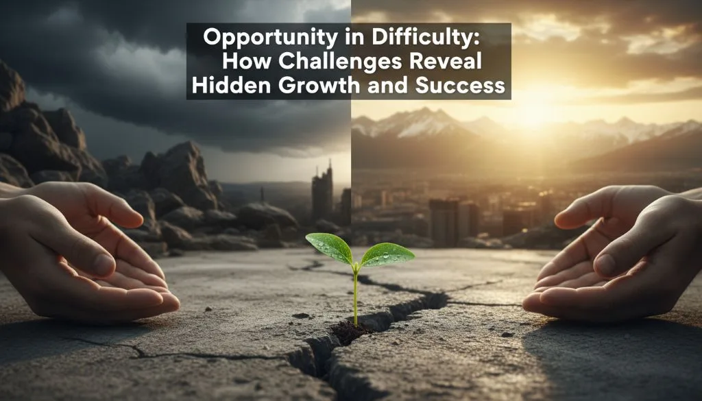 opportunity in difficulty